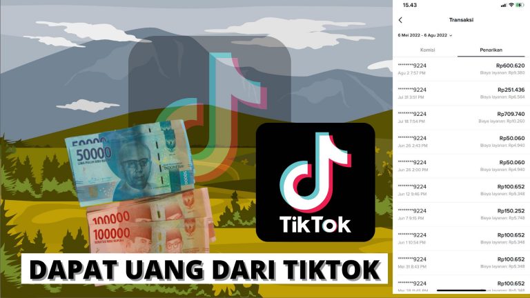 dapat uang dari tiktok